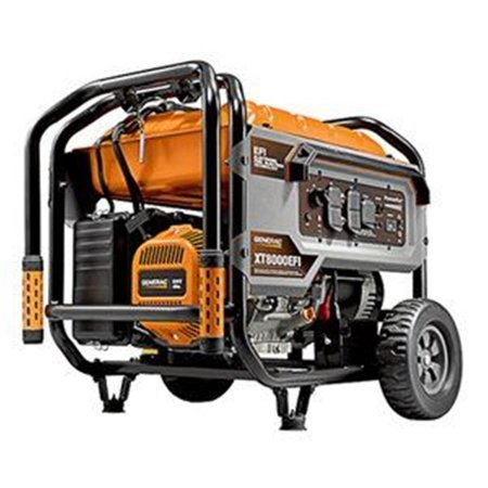 GENERAC Portable Generator, 8,000 W Rated, 10,000 W Surge, Electric, Recoil Start 248384